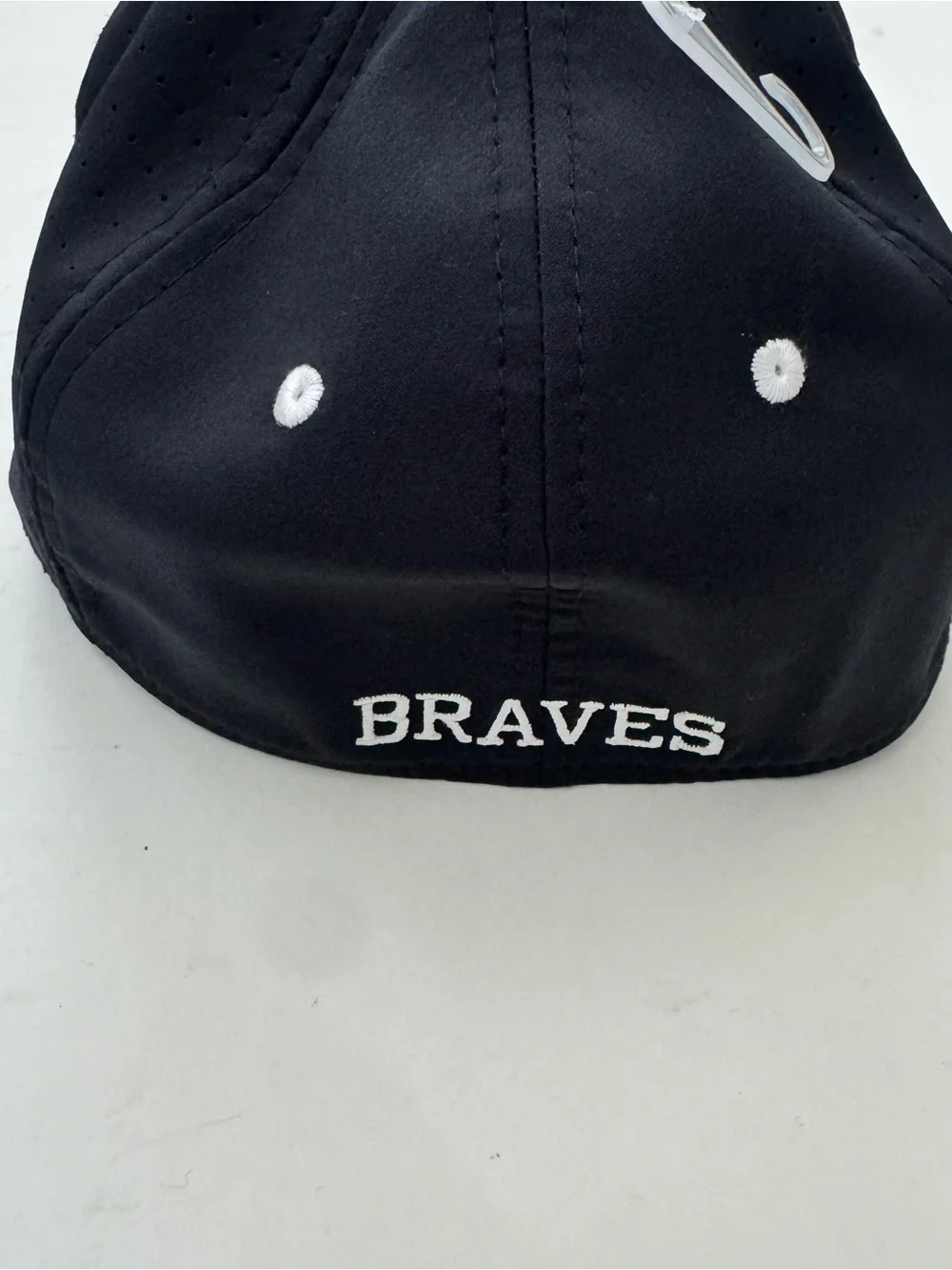 The Game Pro Hat Black Light Blue Braves Snapback Cap XS Performance Perforated